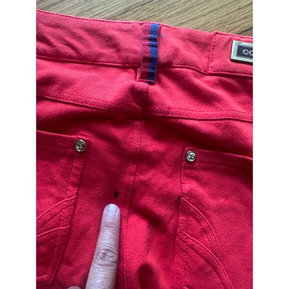 Coogi Red Stretch Skinny Jeans w/ Gold Hardware – Women’s 7/8 - Picture 7 of 11